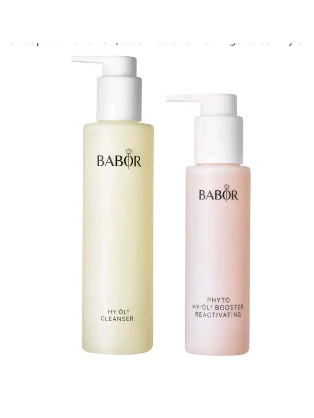 Babor HY-OL Cleanser & Phyto Hy-Ol Reactivating 200ml/ 100ml Unopened